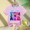 Grupo Bruja Cazadora Niños Niños y Niñas Estampado de Anime Moda Casual Camiseta de Manga Corta Nueva Transfronterizo