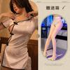 Noche Ting Xiang Nuevo Sexy Vintage Estilo República de China Sexy Ropa Interior Uniforme Apasionado Abertura Corto Caliente Cheongsam