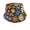 Sombrero de Pescador Estampado Transfronterizo, Reversible, Unisex, Sombrero Versátil con Protección Solar para Actividades al Aire Libre, Sombrero de Cubo Retro con Graffiti