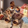 Sanchuang Regalo Cuencos de Madera, Juegos de Vajilla de Madera Maciza Que Puedes Elegir Tú Mismo, Platos, Platos de Aspecto Elegante y Venta al por Mayor
