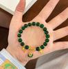 Pulsera de Doble Capa con Borlas y Cuentas Explosivas de Estilo Similar al del Asesino Wu Liuqi Diseño de Nicho Pulsera de Anime Joyería