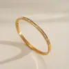 Pulsera cuadrada de acero inoxidable con circonita estilo vintage europeo y americano, pulsera de estilo metálico único, joyería para mujer de nicho de alta gama transfronteriza