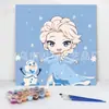 20*20 Pintura al Óleo Digital de Dibujos Animados de Anime Pintura Decorativa DIY para Colorear Hecha a Mano para Niños Stock Listo Pintura al Óleo Digital al por Mayor