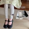 Leggings para Niñas, Pantalones Finos de Primavera para Niños, Ropa Exterior para Bebés y Niños Pequeños, Pantalones de Nueve Puntos, Leggings de Encaje al por Mayor