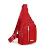Nueva Bolsa de Pecho Simple para Mujer, Bolso de Hombro Bordado de Rombos Moderno y Versátil, Bolso Cruzado Multicapa Versátil para Uso Diario en Exteriores