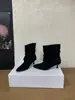 Primer Encuentro Botines de Gamuza Versátiles Estilo Nuevo 2026 para Mujer Botas Vaqueras de Moda