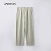 Pantalones Deportivos Casuales de Algodón Puro Transfronterizos para Hombre Apo, Otoño Holgados Rectos de Corte Limpio Versátiles Modernos Largos