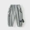 Pantalones para Niños, Pantalones Deportivos para Bebé, Pantalones para Bebé de Terciopelo Austriaco Compuesto, Pantalones de Cintura Media Estilo Coreano, Pantalones Exteriores para Otoño e Invierno para Hombres y Mujeres