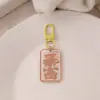 Palavras de Bênção, Pingente Chaveiro Fazedor de Fortuna, Pingente Colorido de Dupla Face com Paz e Alegria, Adorno para Bolsa