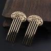 Horquilla Antigua Joyería Peineta de Flor de Cinco Dientes y Peine Accesorios para el Cabello Adornados para Ropa China