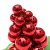 Bolinha de Natal cacho de uva artificial Bolinha de Natal Enfeite de árvore de Natal Bola de plástico Bola brilhante Bola pendurada decorativa para decoração de cena de atmosfera