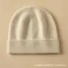 Gorro 100% Cachemir Otoño e Invierno, Unisex, Gorro de Punto Grueso y Cálido, Versátil Gorro Envolvente para Cabeza Grande que Protege las Orejas