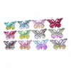 Accesorios de Mariposa DIY Accesorios para Joyería Hecha a Mano Pendientes Letra Llavero Colgante Decoración Mariposa Degradada Pegatina de Resina