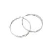 Pendientes de Aro Doble Entrelazados de Círculos, Estilo Minimalista de Nicho Europeo y Americano, Pendientes de Aro Lisos Exagerados de Moda y Alta Gama para Mujer