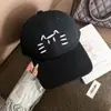 Gorra de Béisbol Bordada de Gatito Linda y Dulce para Mujer, Nuevo Estilo Primavera y Verano 2026, Circunferencia de Cabeza Grande, Gorra de Pico Informal Versátil