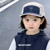 Boné de Beisebol Infantil de Verão Leve Respirável Hip-Hop Moda de Rua Cor Personalizada Color-Blocking Aba Reta Secagem Rápida