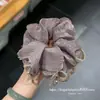 Scrunchie de Malha Brilhante com Pérolas para Estilização Versátil do Dia a Dia, Acessório para Coque, Elástico de Cabelo Franzido para Rabo de Cavalo, Nova Corda de Cabelo