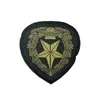 Patche de Tecido Bordado Etiqueta Tecida Insígnia com Logo Escolar Emblema de Turma Etiqueta Redonda Uniforme Escolar Primário e Secundário Costura Logo Personalização de Logo Fabricante