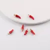 Pendente de Liga de Metal Colorido Simulado com Gota de Óleo de Pimenta para Pulseira DIY, Colar, Chaveiro, Acessórios de Joia Venda por Atacado