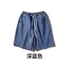 Shorts jeans de verão masculino, reto, solto, moderno, fino, casual, verão