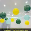 Decoração de balões para evento de loja em novo shopping em 2026, celebração de aniversário de inauguração, bolas suspensas no teto, configuração para transmissão ao vivo