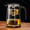 Bule de Chá Elegante Caneca Modelo Novo 2025 Separação Chá-Água Revestimento Interno Totalmente de Vidro Filtro de Um Clique Infusor de Chá Magnético Caneca para Uso Doméstico