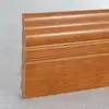 Rodapié de Madera Maciza Nórdica, Azulejo de Esquina para Rodapié, Línea de Pie de Madera Maciza Horneada en Blanco 10cm, Línea de Pie de Esquina de Madera