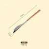 Cubiertos de acero inoxidable 304 con mango de madera, cuchillo, tenedor y cuchara estilo japonés con imitación de veta de madera, cuchillo para bistec, cuchara de postre