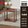 Mesa de té pequeña para el hogar, mueble auxiliar, mueble auxiliar de madera maciza, mesa de centro, tetera, cubo integrado, mueble para té