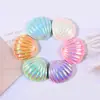 Accesorios de Resina Galvanizados de Concha de Colores Hechos a Mano DIY Joyería Pequeña Agujero Zapatos Accesorios DIY Accesorios de Pegamento en Crema