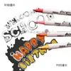 Pluma de Tela Impermeable Marcador de Doble Punta Base Agua 36 Colores No Bricolaje Graffiti Pintura de Zapatos Punta Suave Metabo