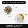 Ventas directas del fabricante, suministro transfronterizo al por mayor, hebillas decorativas versátiles de girasol con incrustaciones de diamantes, accesorios para zuecos