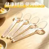 Conjunto de talheres de plástico descartável Jin Wuyuan, incluindo garfos, colheres e facas espessados, com cabos longos, adequado para delivery, bifes, pizzas e refeições estilo ocidental; atacado disponível