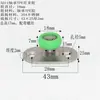 Posicionador de porta de correr dobrável com polia roda guia inferior de porta de madeira rolamento de nylon roda guia limitadora rodas de suspensão acessórios