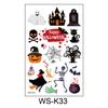 Pegatinas de Tatuaje de Halloween para Niños Caricaturas Lindas Pegatinas de Transferencia al Agua Accesorios para Fiestas Pegatinas de Tatuaje Impermeables y Resistentes al Sudor