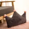 Cojín Decorativo Estilo Nórdico Estrella y Luna, Cojín para Sofá Corona, Decoración para Ventana Bahía, Decoración para el Hogar de Material Peluche con Forma de Corazón