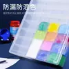 Caja de Pintura Transparente de 24 Compartimentos 36 Compartimentos Gouache Acuarela Acrílico 48 Compartimentos Caja de Almacenamiento Engrosada de Gran Capacidad para Estudiantes de Arte