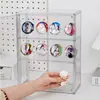 Caja de exhibición de acrílico, soporte de acrílico para mercancía, estante de exhibición, caja de almacenamiento transparente de escritorio, vitrina para figuras, gabinete a prueba de polvo