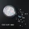 Decorações de unhas com glitter em formato de estrela e coração macaron, disponíveis em vários tamanhos, uma mistura de glitter pequeno e grande, simples e ultrafino para nail art DIY
