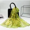 Novo Lenço Longo da Moda 50*160 Lenço de Georgette Chiffon com Aspecto de Seda Lenço Longo de Seda Leve e Respirável Lenço de Seda