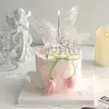 Decoración para Pastel Día de las Madres 2025 Mariposa Luminosa Adorno de Luz Capullo de Tulipán Hada Mamá Inserto de Diamante