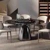 Mesa de Comedor Minimalista de Lujo Ligero Hotel Hogar Sala de Estar Piedra de Lujo Italiana de Gama Alta Apartamento Pequeño Club Mesa de Comedor Simple Venta al por Mayor