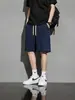 Pantalones Cortos Deportivos Finos de Verano para Hombre, Sueltos y Transpirables de Seda de Hielo, Pantalones Casuales Nuevos hasta la Rodilla para Comercio Transfronterizo