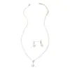 Set de Aretes y Collar Cdd Estilo Nuevo Exquisito Japonés y Coreano Decorado con Circonita Brillante, Elegante y Versátil, Directo de la Fábrica Fuente