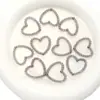 Cuentas Sueltas de Acrílico Color AB Huecas de Agujero Recto en Forma de Corazón Accesorios Hechos a Mano DIY Cadena para Teléfono Pendientes Bolsas de Cuentas Amuletos