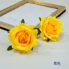 Flores Artificiales Pequeñas Estilo Europeo Rosas 7cm Flor de Rosa Rizada Flor de Pared Guirnalda de Enredadera Decoración Colgante para Centro Comercial Accesorios para Arreglos de Banquetes de Boda