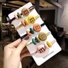 Versión coreana de color caramelo para mujer m frijoles atados goma para coleta cuerda para el pelo red popular simple cuerda para el pelo bola tocado de cuero venta al por mayor