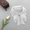 Lihongyuan Outono e Inverno Novo Cauda de Fênix Bordado Solúvel em Água Mais Laço Retro High-End Colarinho Falso para Mulheres