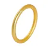 Puesto explosiones suministro ley antigua herencia tres generaciones anillo chapado en oro mujer anillo simple liso anillo de oro liso para mujer venta al por mayor