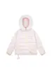 Chaqueta de Algodón Acanalado con Cuello de Piel de Hello Kitty de Copo de Nieve, Cremallera Diagonal para Mujer, Nueva de Invierno 2025, Abrigo de Algodón Grueso Cálido Holgado
